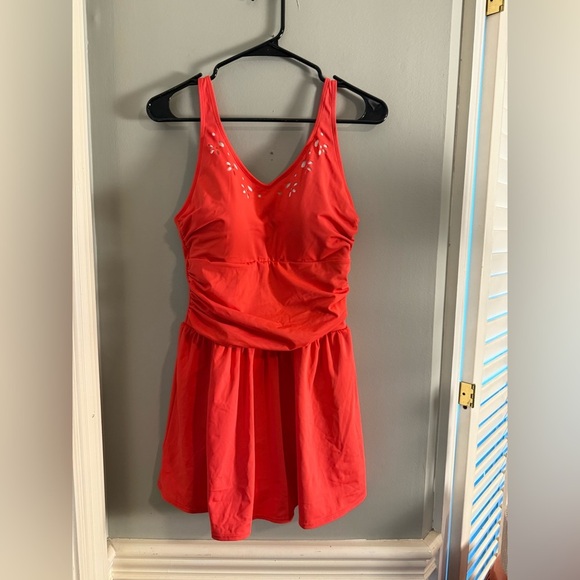 Red Women's Swim Dress - Picture 10 of 10